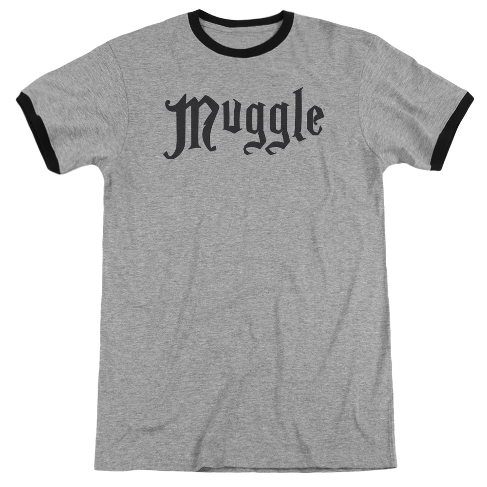 Harry Potter - Muggle - Adult Ringer - Heather/black