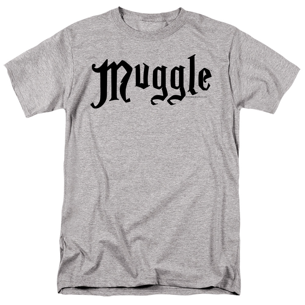 Harry Potter - Muggle - Short Sleeve Adult 18/1 - Athletic Heather T-shirt