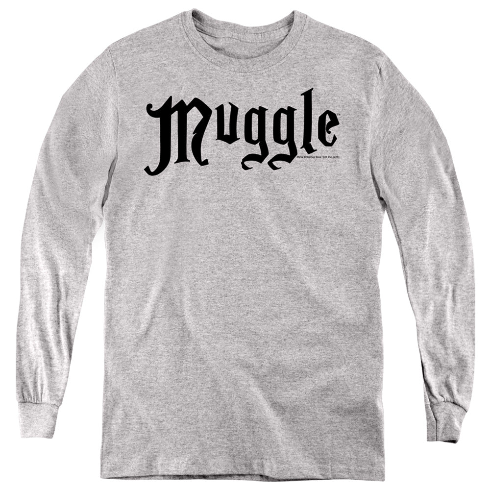 Harry Potter - Muggle - Youth Long Sleeve - Athletic Heather