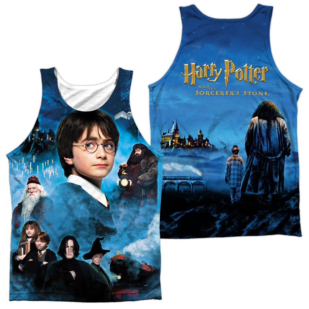 Harry Potter - First Year (Front/back Print) - Adult Poly Tank Top - White