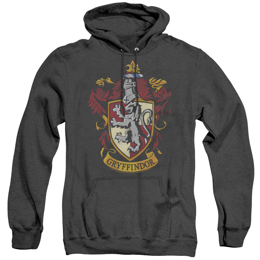 Harry Potter - Gryffindor Crest - Adult Heather Hoodie - Black