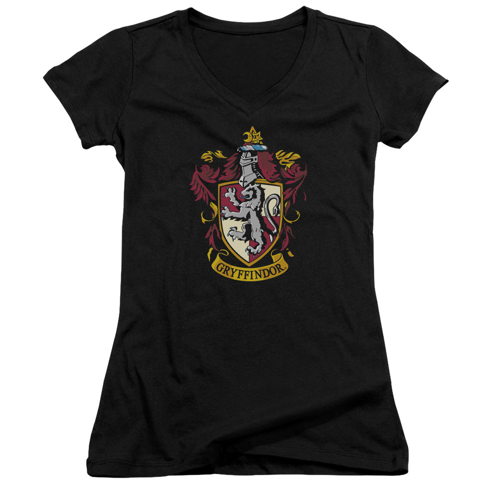 Harry Potter - Gryffindor Crest-junior V-neck - Black