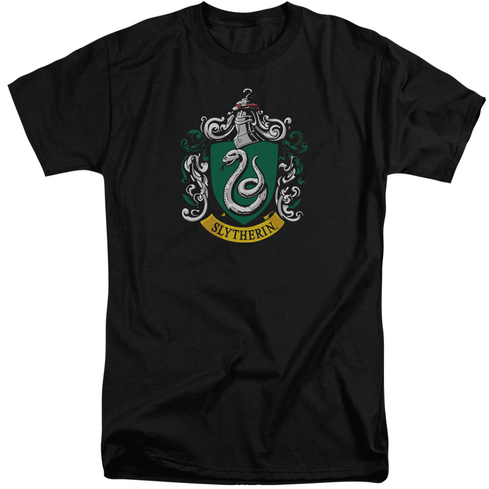 Harry Potter - Slytherin Crest - Short Sleeve Adult Tall 18/1 - Black T-shirt