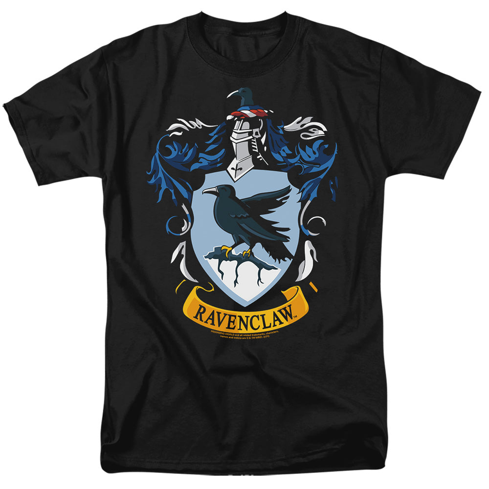 Harry Potter - Ravenclaw Crest - Short Sleeve Adult 18/1 - Black T-shirt