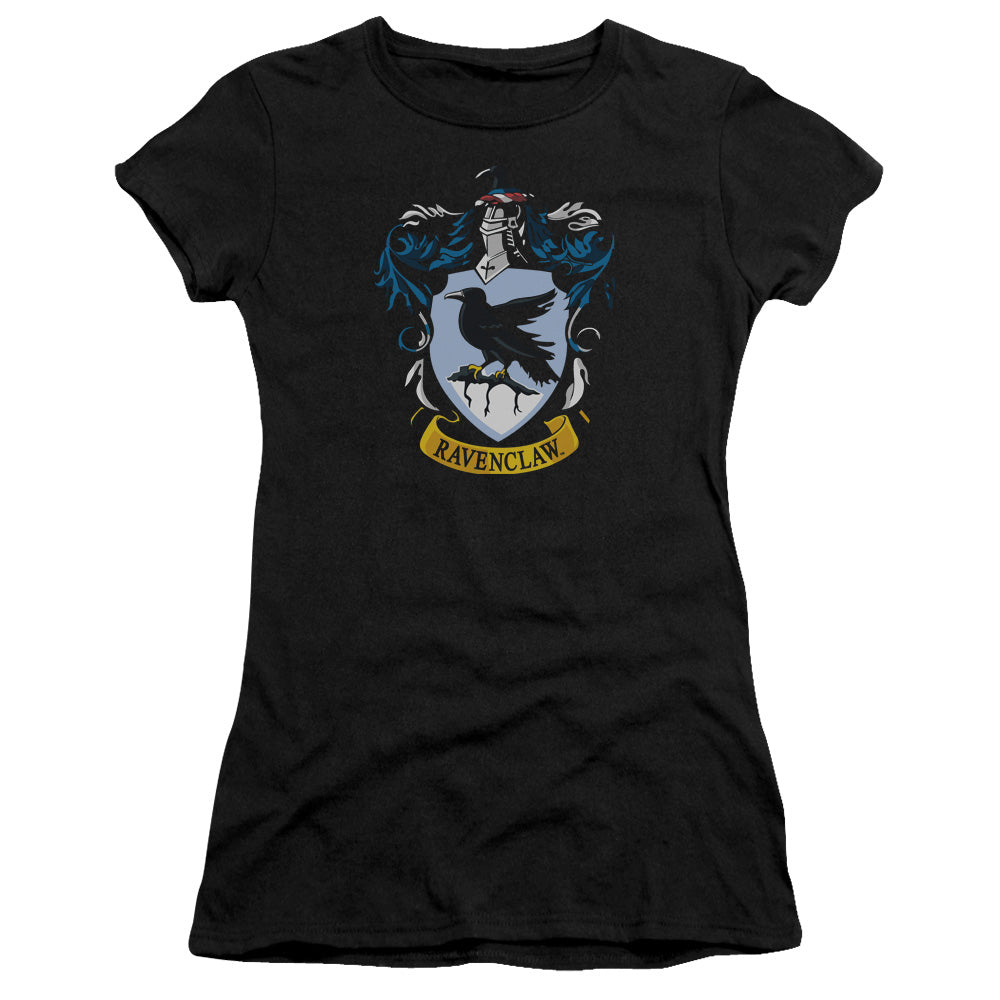 Harry Potter - Ravenclaw Crest - Short Sleeve Junior Sheer - Black T-shirt