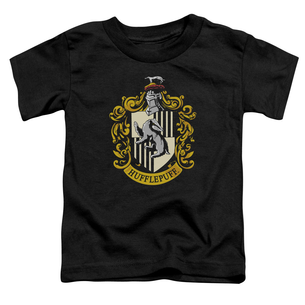 Harry Potter - Hufflepuff Crest - Short Sleeve Toddler Tee - Black T-shirt