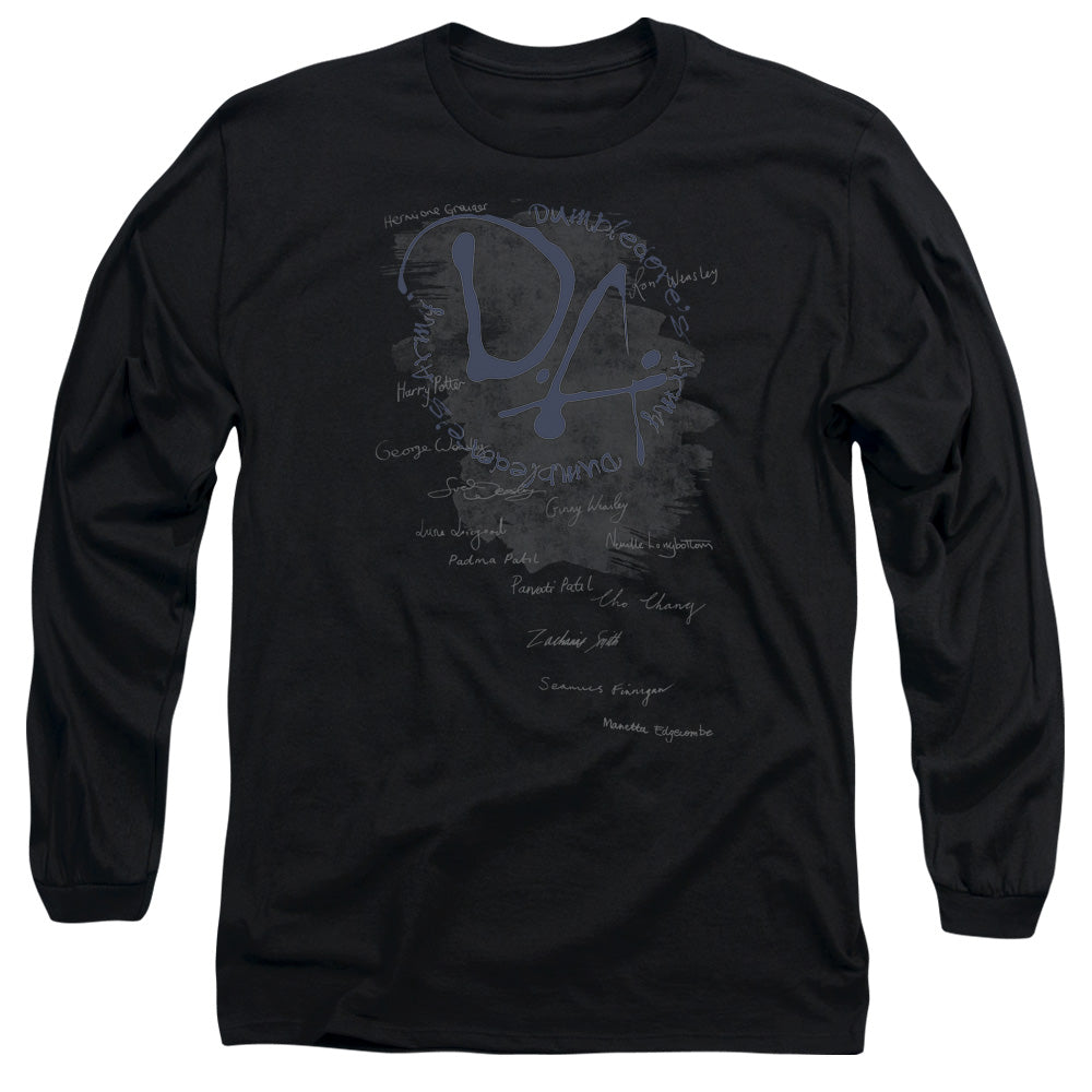 Harry Potter - Dumbledores Army - Long Sleeve Adult 18/1 - Black T-shirt