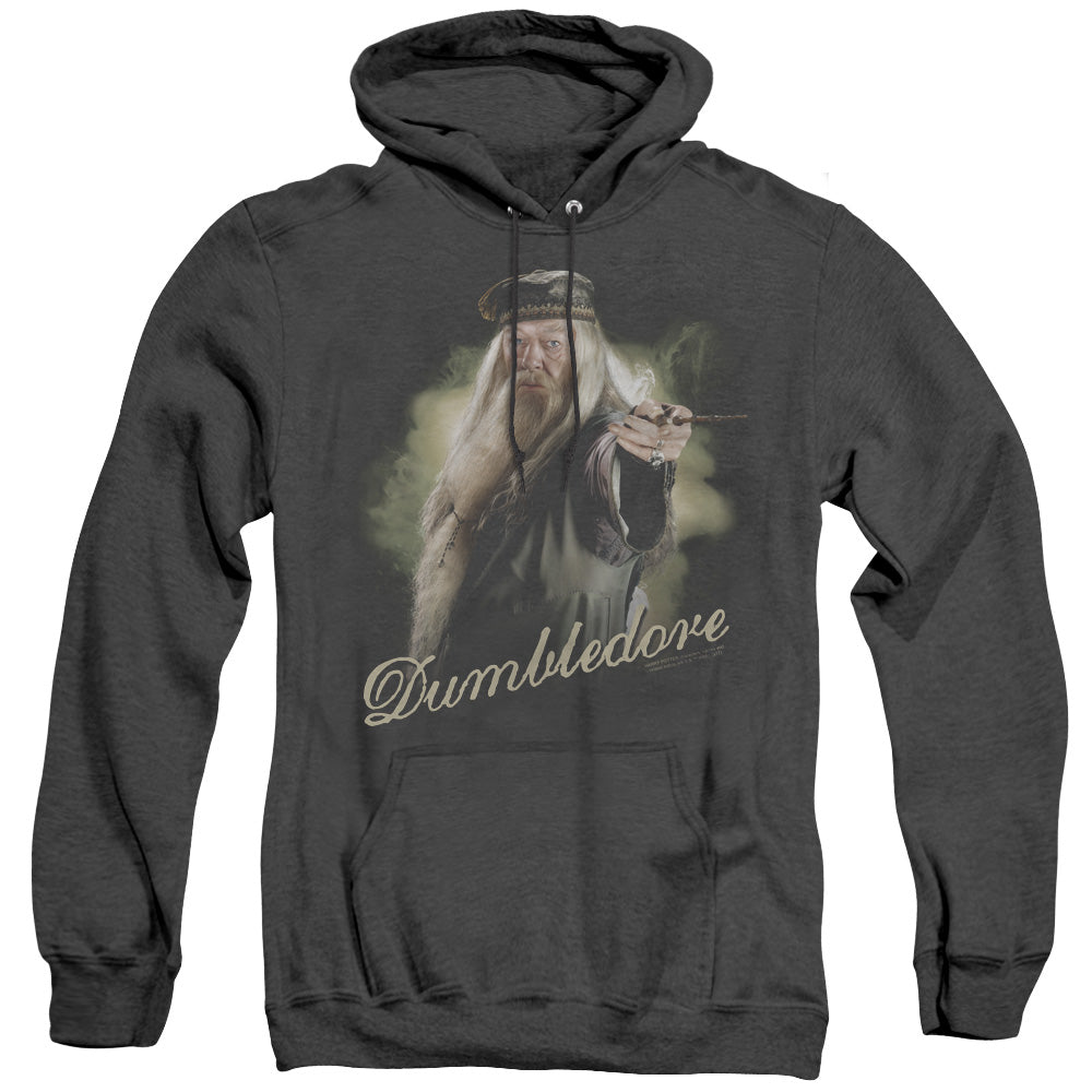 Harry Potter - Dumbledore Wand - Adult Heather Hoodie - Black