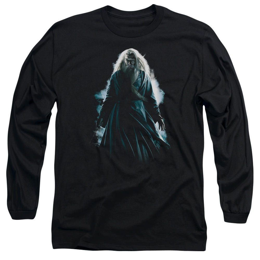 Harry Potter - Dumbledore Burst - Long Sleeve Adult 18/1 - Black T-shirt