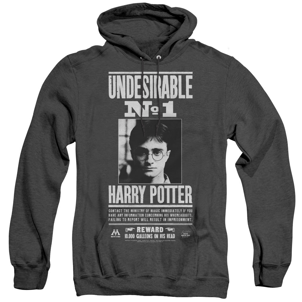 Harry Potter - Undesirable No 1 - Adult Heather Hoodie - Black