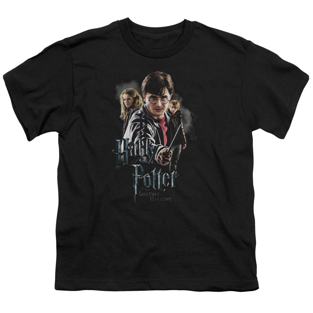 Harry Potter - Deathly Hollows Cast - Short Sleeve Youth 18/1 - Black T-shirt