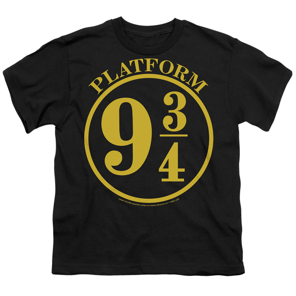 Harry Potter - 9 3/4 - Short Sleeve Youth 18/1 - Black T-shirt
