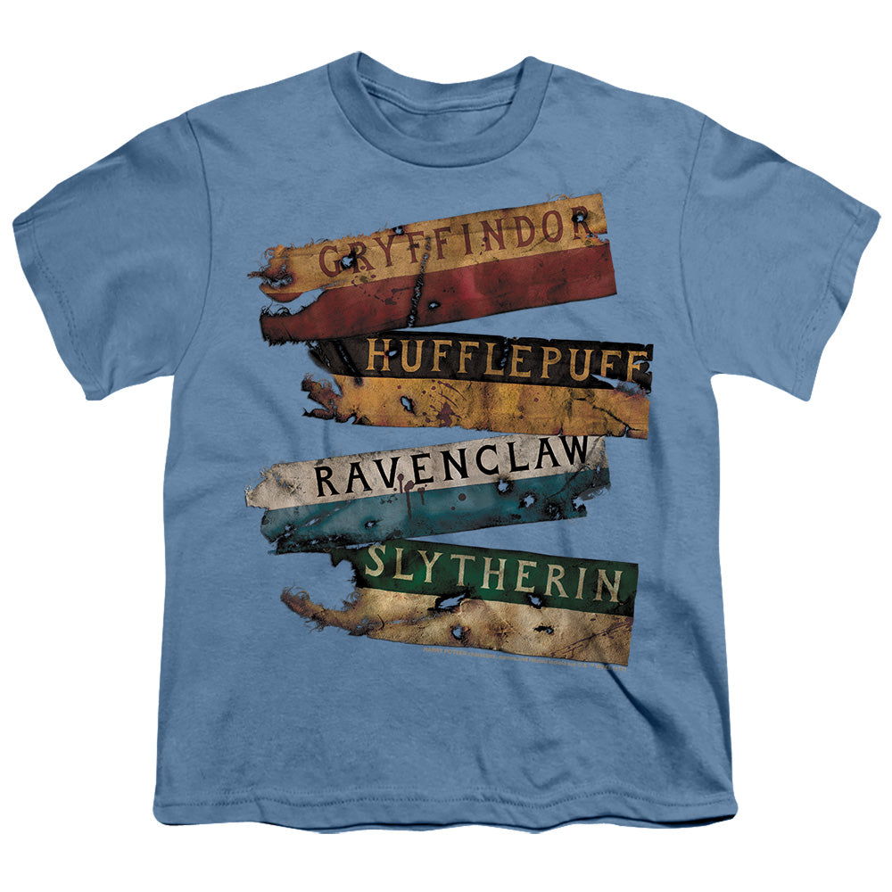 Harry Potter - Burnt Banners - Short Sleeve Youth 18/1 - Charcoal T-shirt