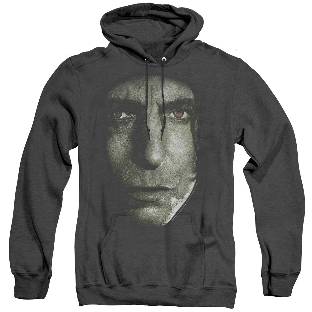Harry Potter - Snape Head - Adult Heather Hoodie - Black