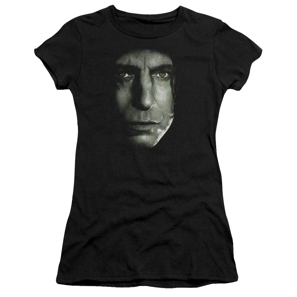 Harry Potter - Snape Head - Short Sleeve Junior Sheer - Black T-shirt