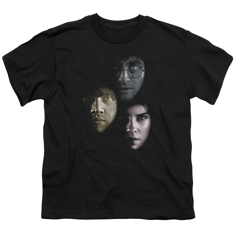 Harry Potter - Hero Heads - Short Sleeve Youth 18/1 - Black T-shirt