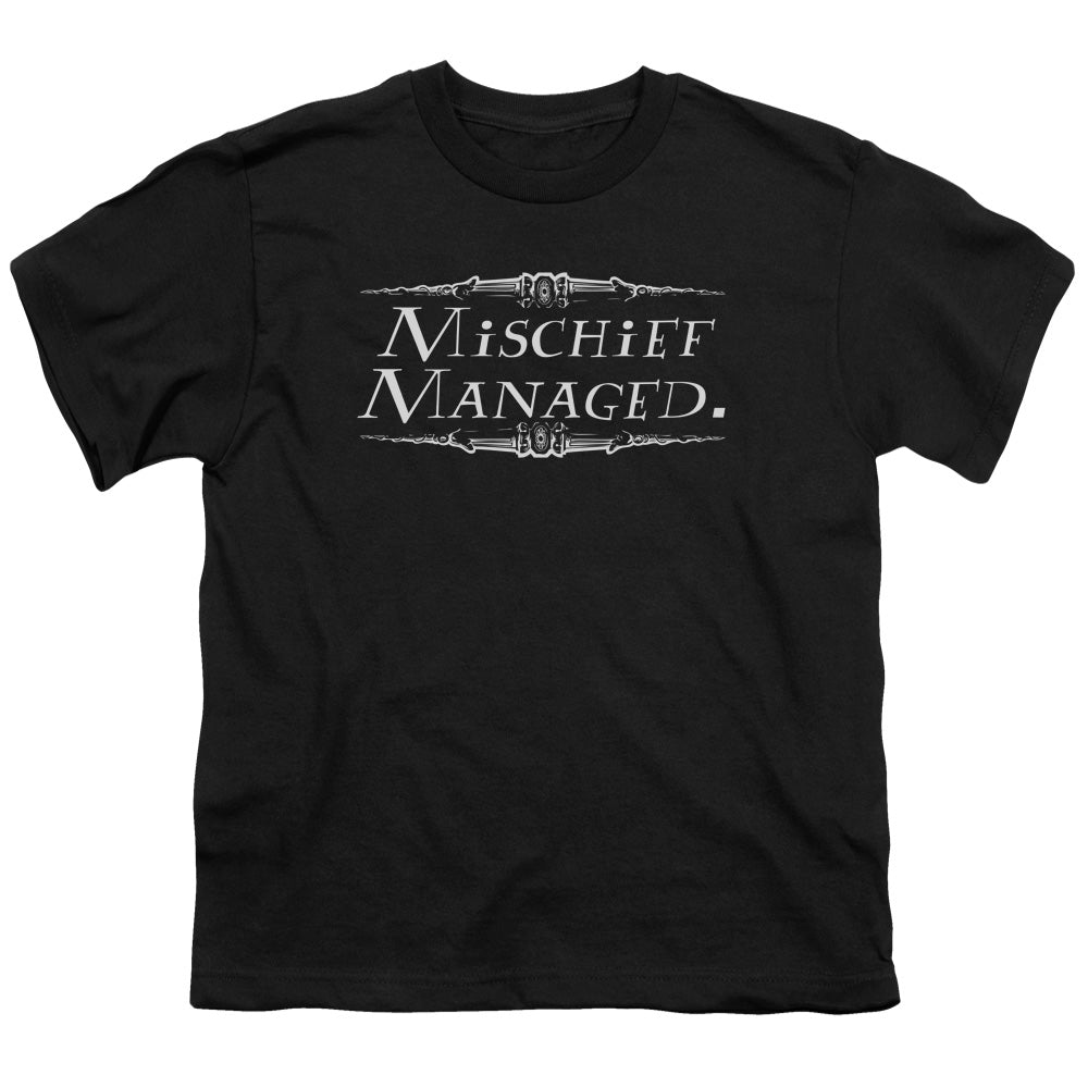 Harry Potter - Mischief Managed - Short Sleeve Youth 18/1 - Black T-shirt