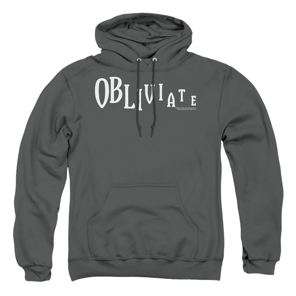 Harry Potter - Obliviate - Adult Pull-over Hoodie - Charcoal