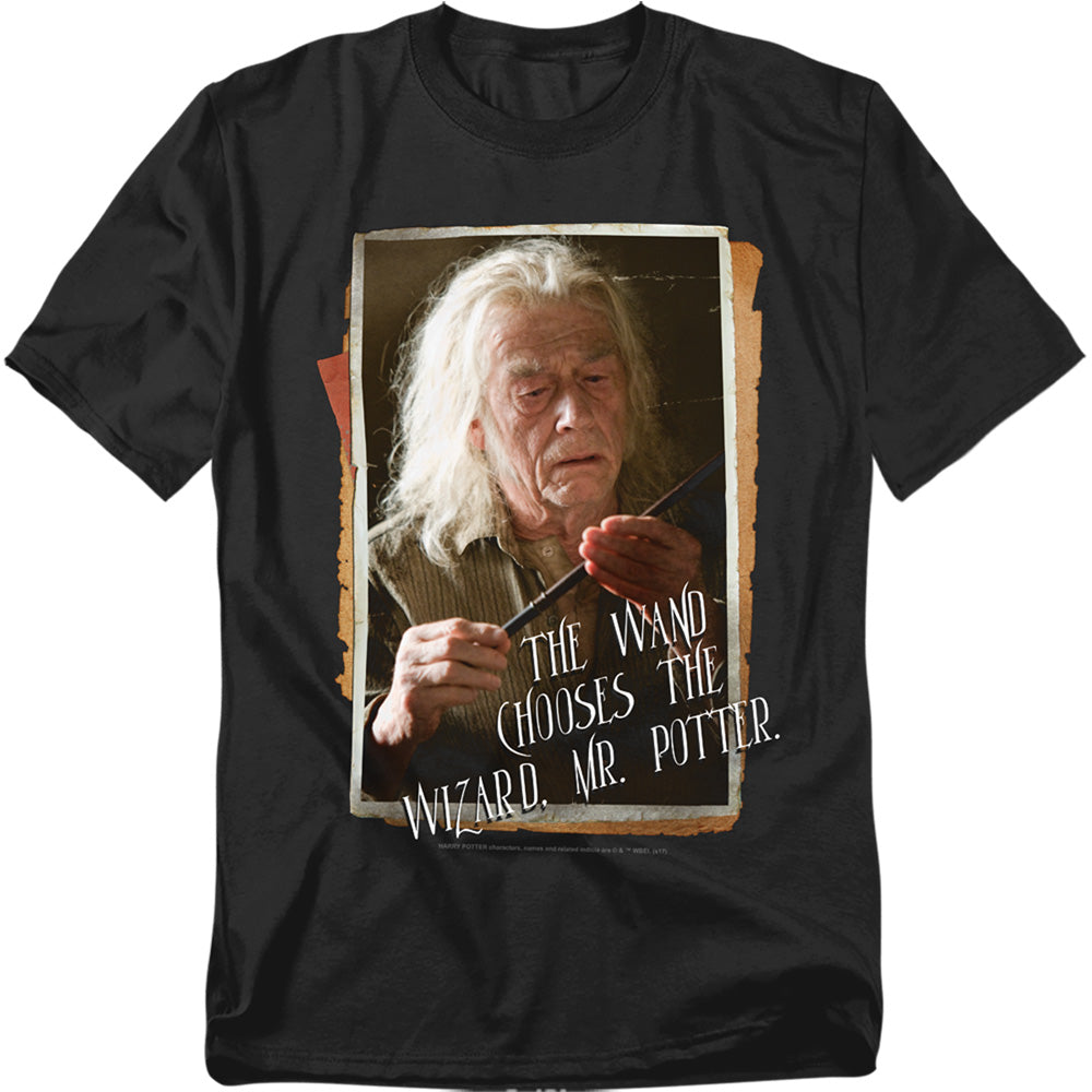 Harry Potter - Olivander - Short Sleeve Adult 18/1 - Black T-shirt