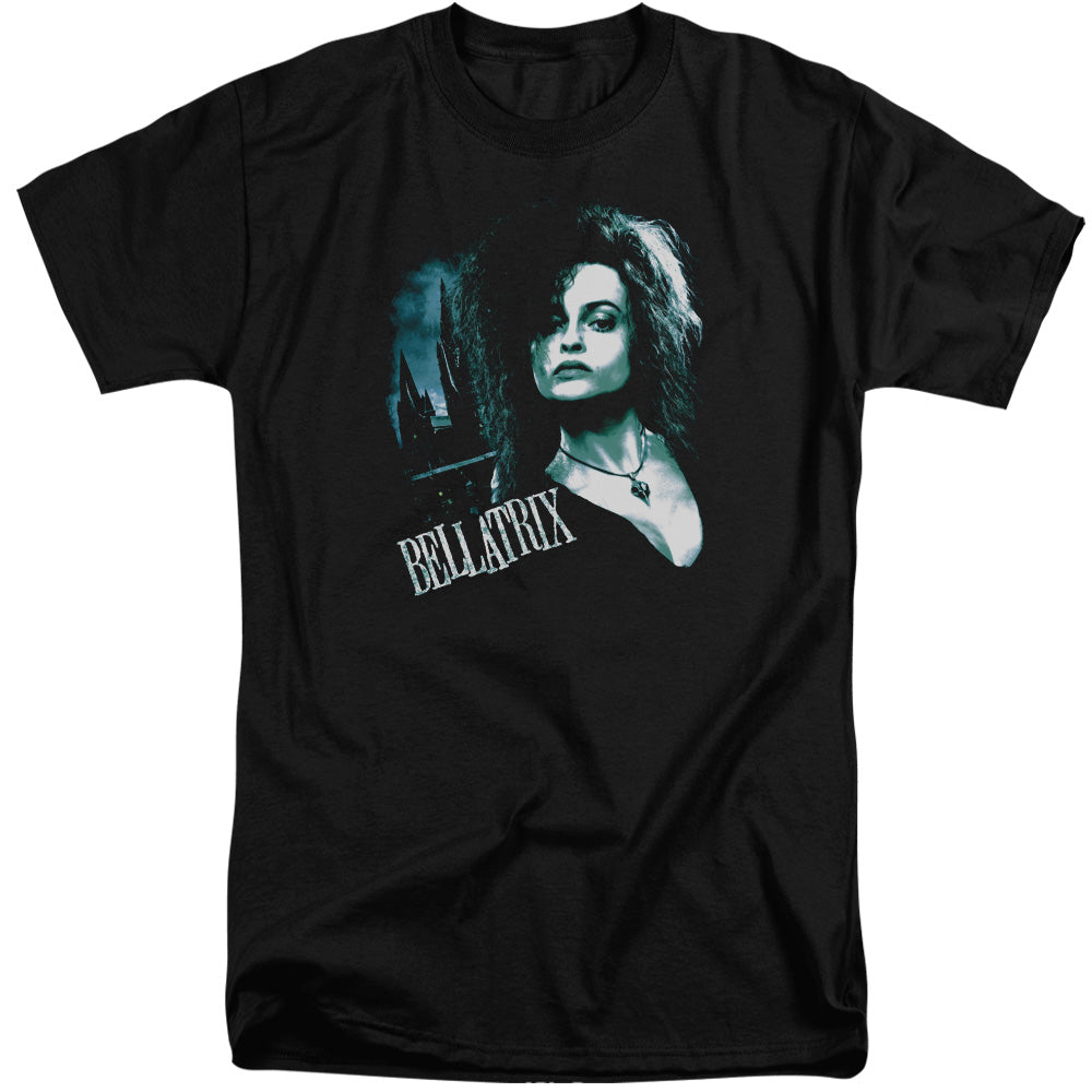 Harry Potter - Bellatrix Closeup - Short Sleeve Adult Tall 18/1 - Black T-shirt