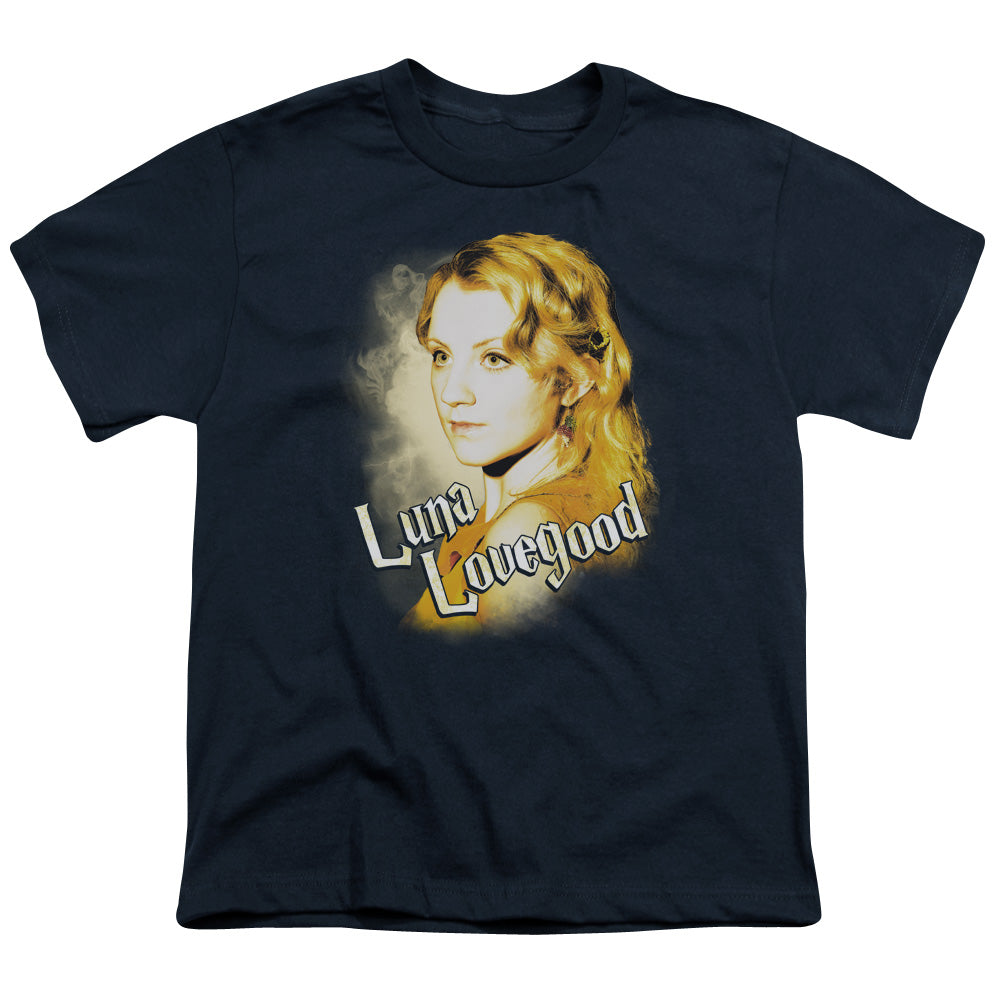 Harry Potter - Luna Closeup - Short Sleeve Youth 18/1 - Navy T-shirt