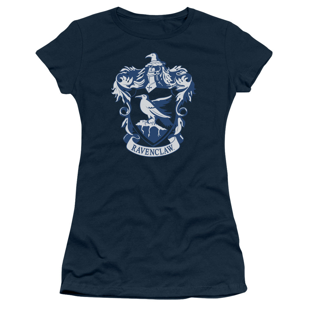 Harry Potter - Ravenclaw Crest - Short Sleeve Junior Sheer - Navy T-shirt