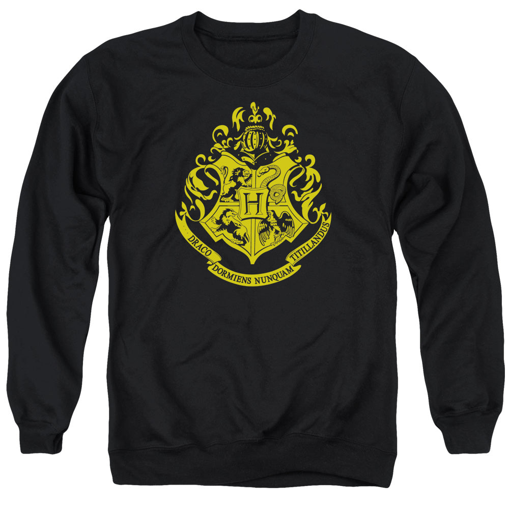 Harry Potter - Hogwarts Crest - Adult Crewneck Sweatshirt - Black