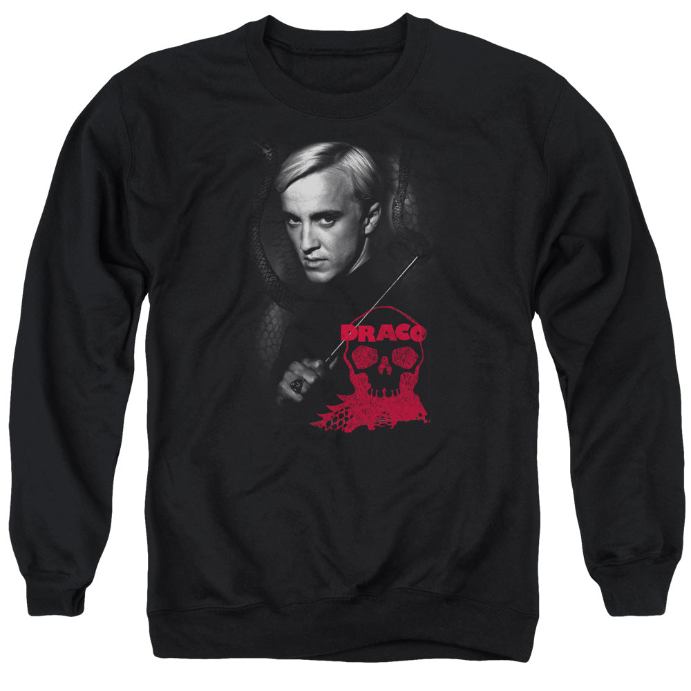 Harry Potter - Draco Portrait - Adult Crewneck Sweatshirt - Black