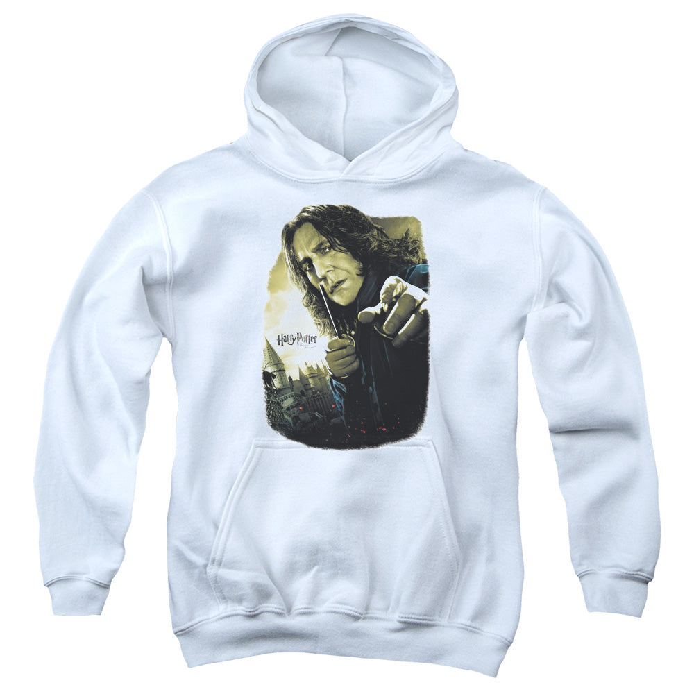 Harry Potter - Snape Poster - Youth Pull-over Hoodie - White