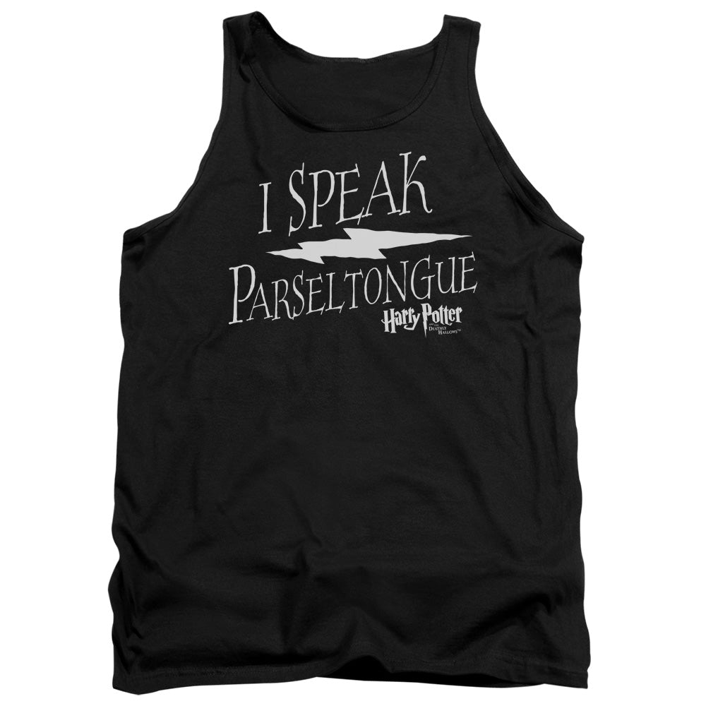 Harry Potter - I Speak Parseltongue - Adult Tank - Black
