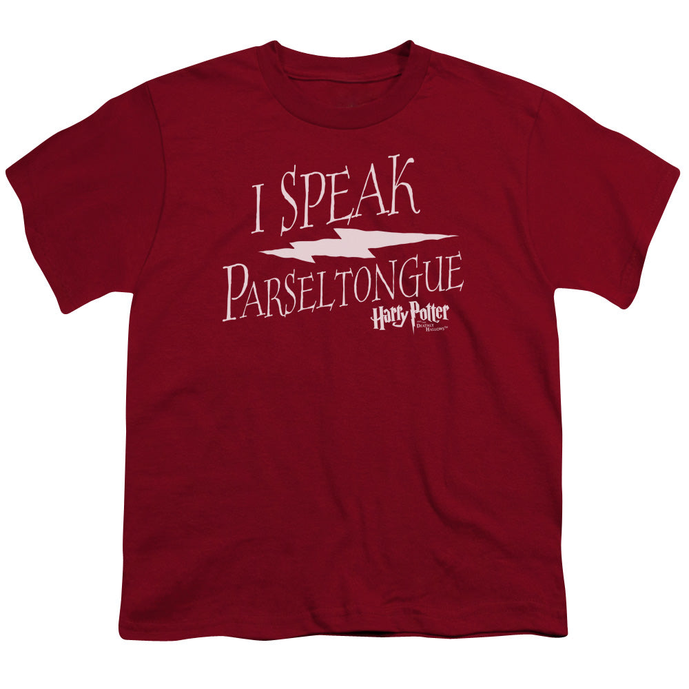 Harry Potter - I Speak Parseltongue - Short Sleeve Youth 18/1 - Cardinal T-shirt