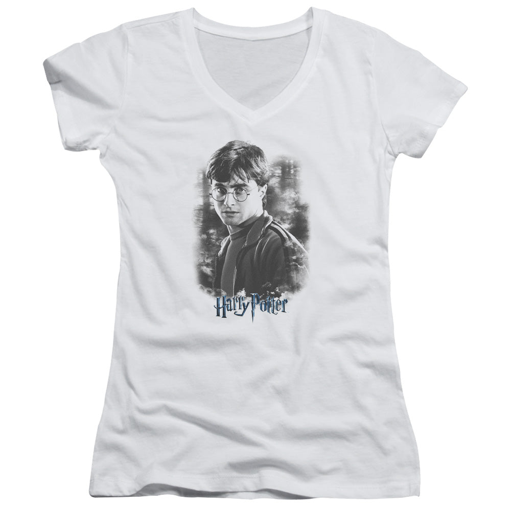 Harry Potter - Harry In The Woods-junior V-neck - White