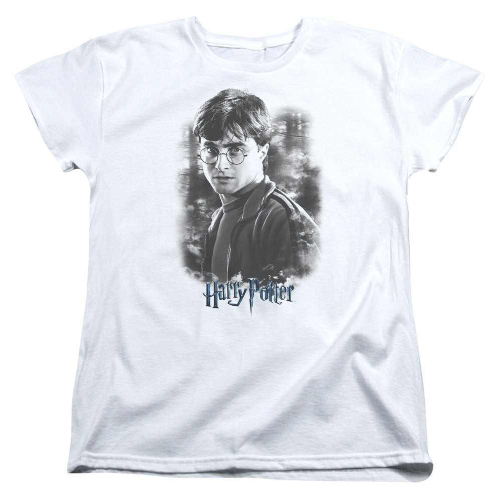 Harry Potter - Harry In The Woods - Short Sleeve Womens Tee - White T-shirt