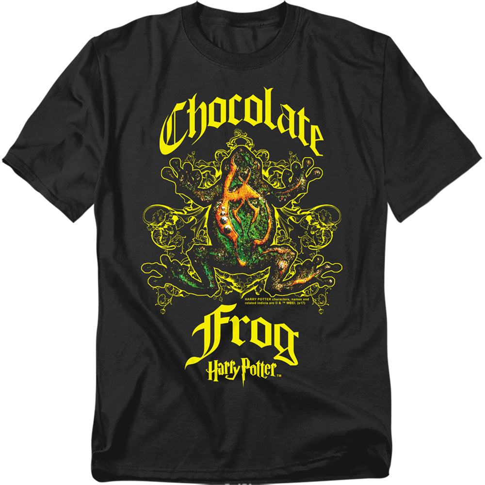 Harry Potter - Chocolate Frog - Short Sleeve Adult 18/1 - Black T-shirt