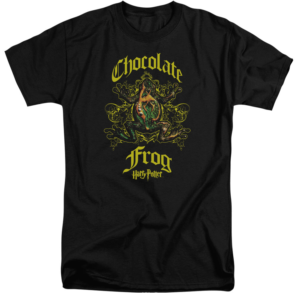 Harry Potter - Chocolate Frog - Short Sleeve Adult Tall 18/1 - Black T-shirt