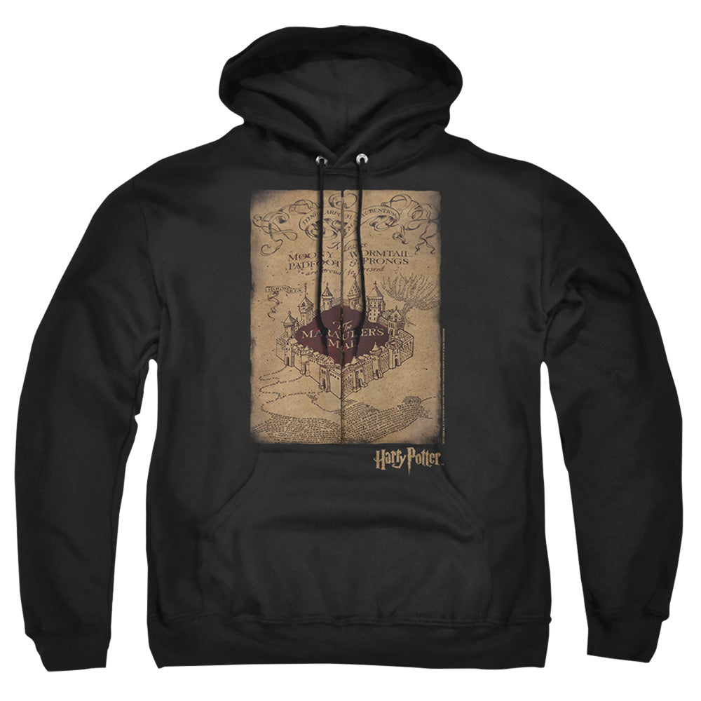 Harry Potter - Marauders Map - Adult Pull-over Hoodie - Black