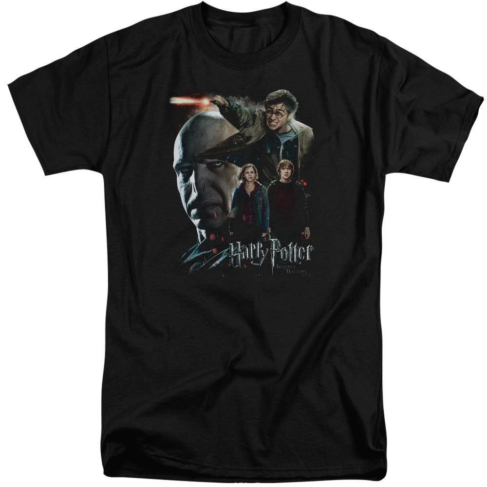 Harry Potter - Final Fight - Short Sleeve Adult Tall 18/1 - Black T-shirt