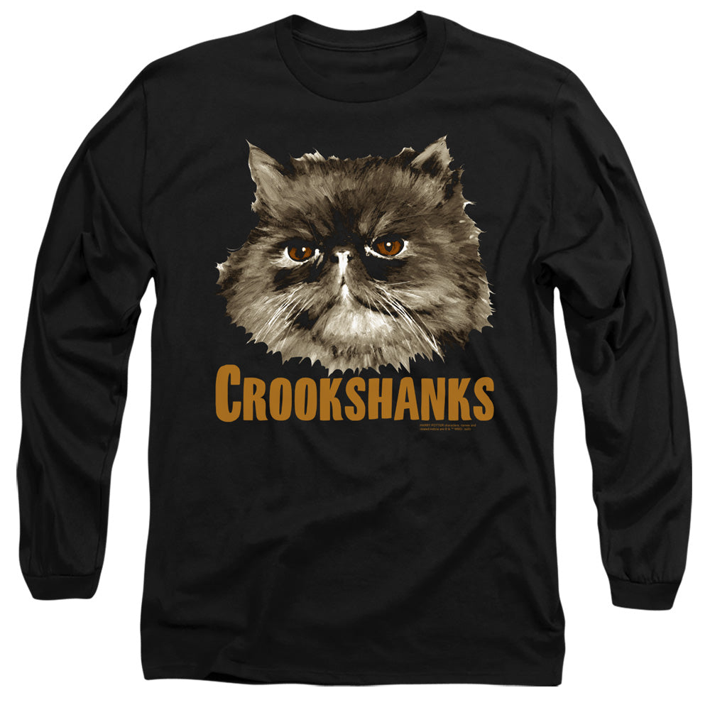 Harry Potter - Crookshanks - Long Sleeve Adult 18/1 - Black T-shirt