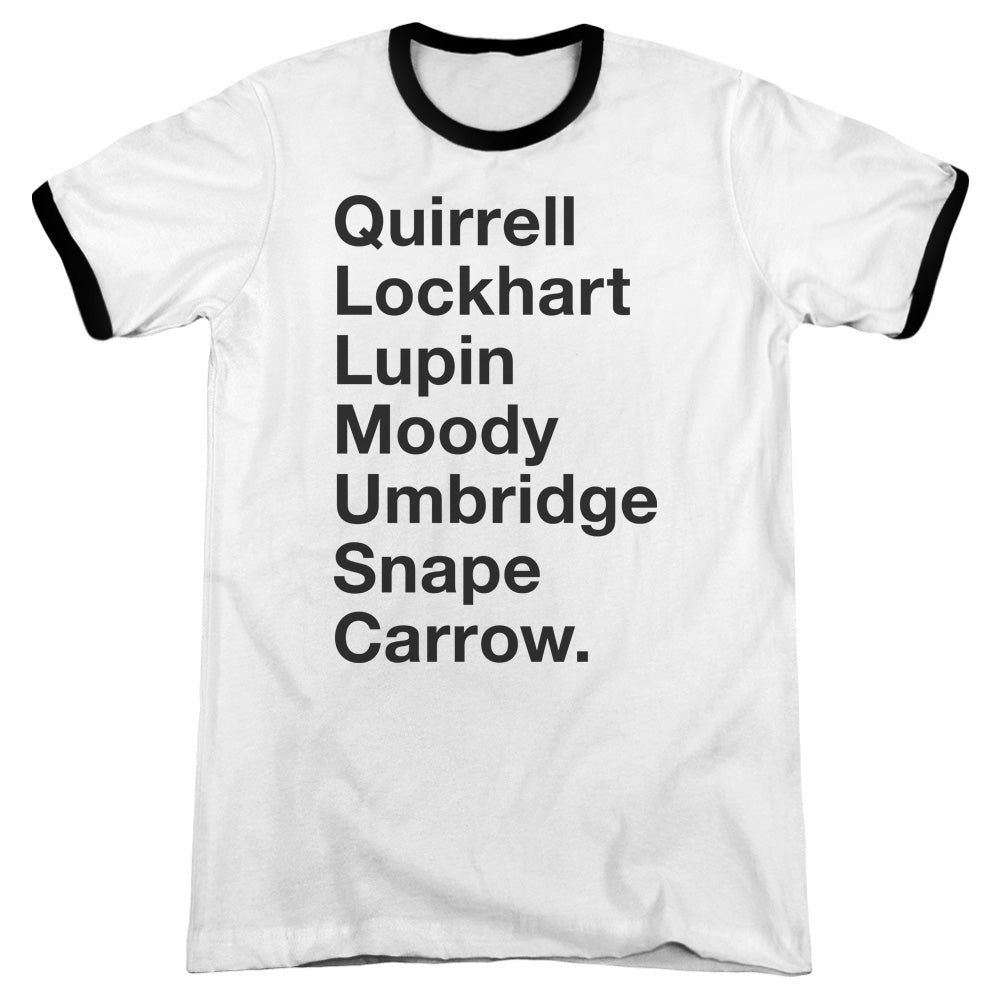 Harry Potter - Professors - Adult Ringer - White/black