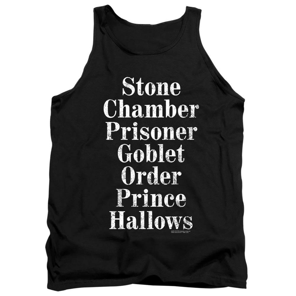 Harry Potter - Titles - Adult Tank - Black