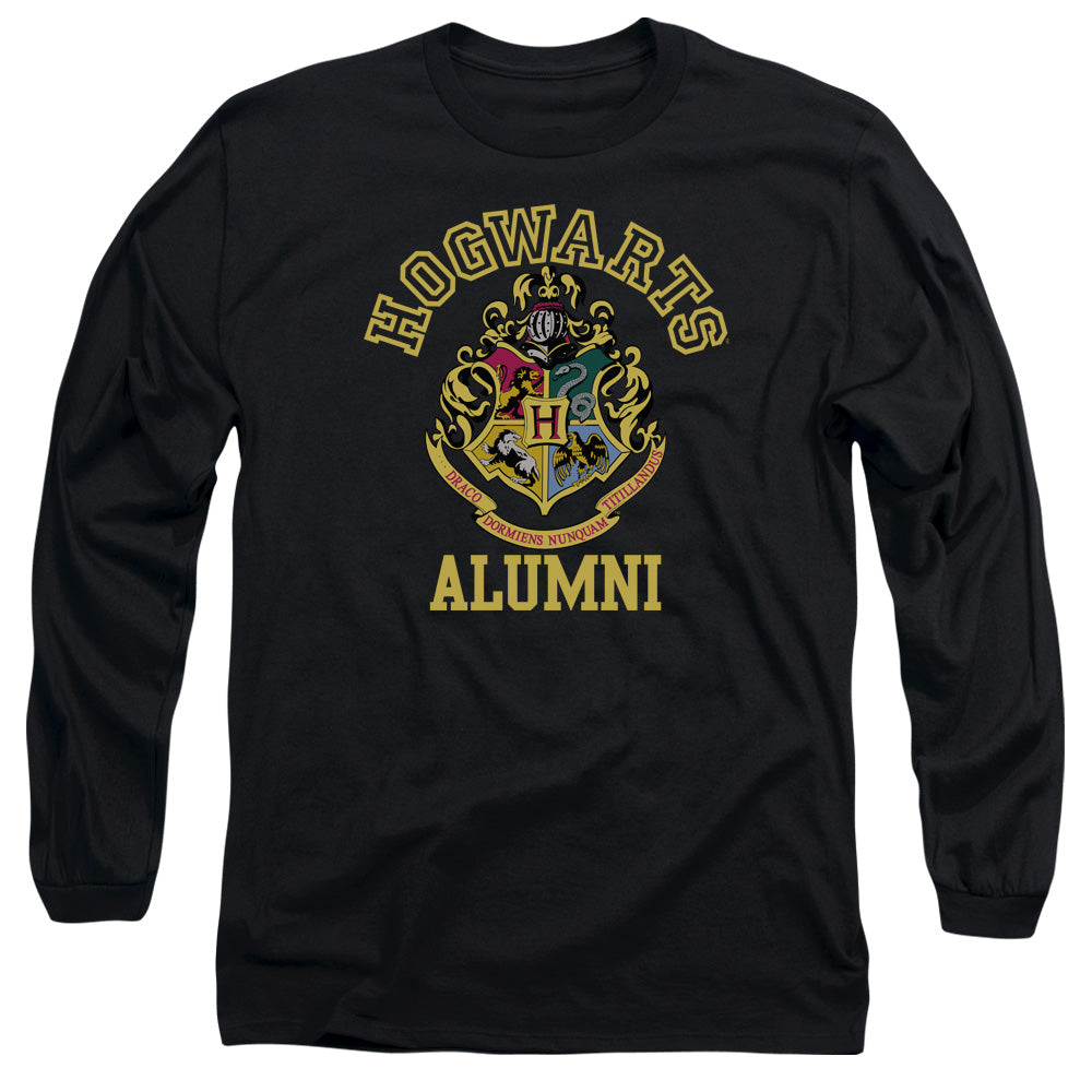 Harry Potter - Hogwarts Alumni - Long Sleeve Adult 18/1 - Black T-shirt