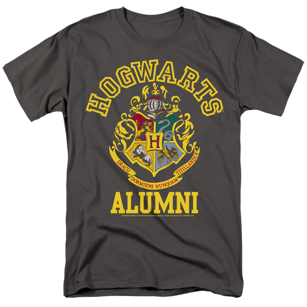 Harry Potter - Hogwarts Alumni - Short Sleeve Adult 18/1 - Black T-shirt
