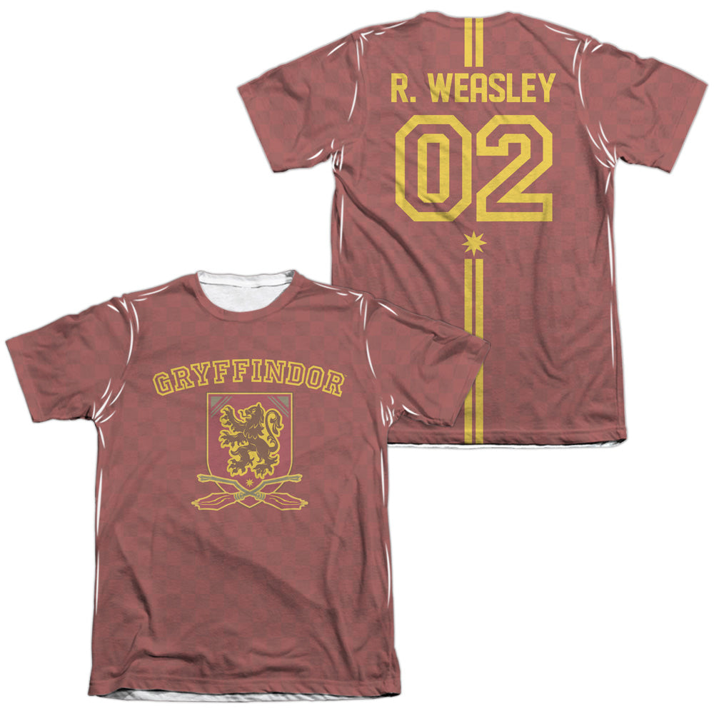 Harry Potter - Weasley Sweater (Front/back Print) - Adult Poly/cotton Short Sleeve Tee - White T-shirt