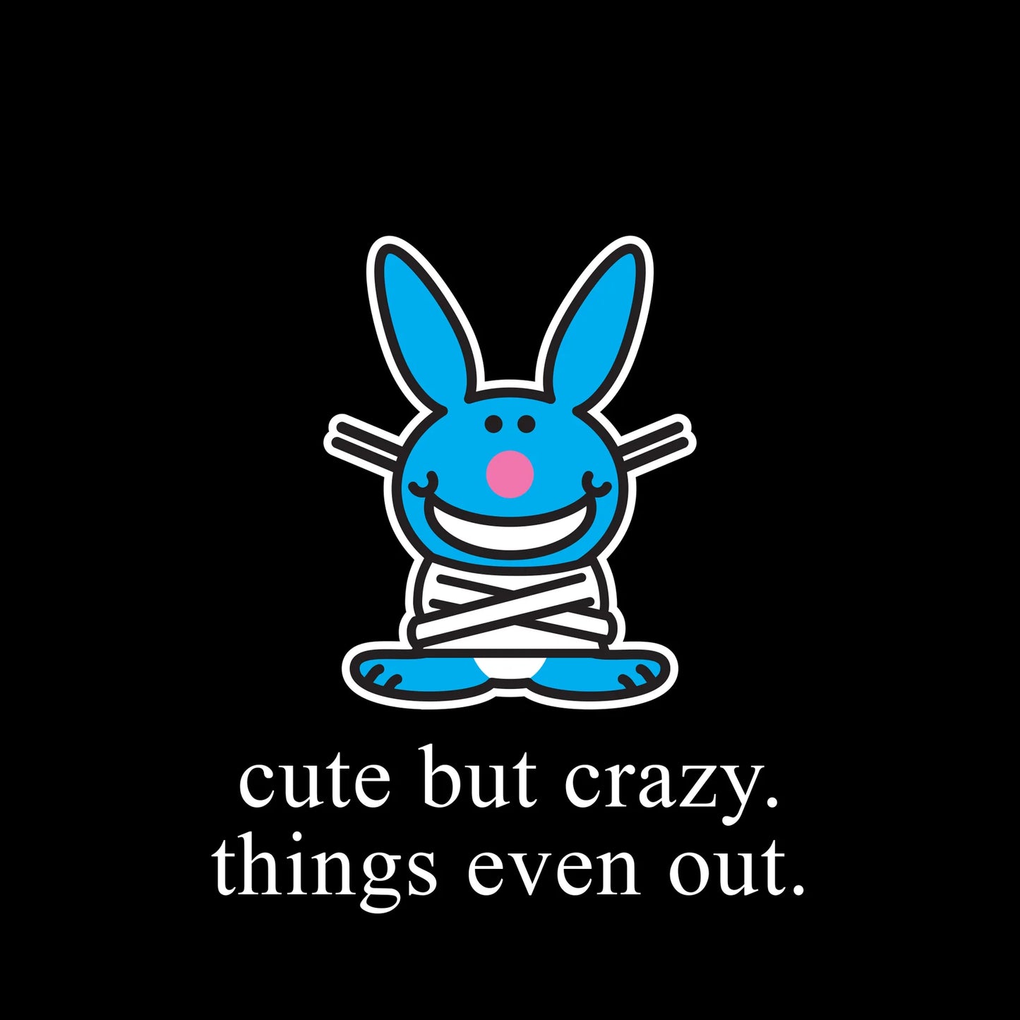 UNCUTE It's Happy Bunny® - Plush (Straitjacket)
