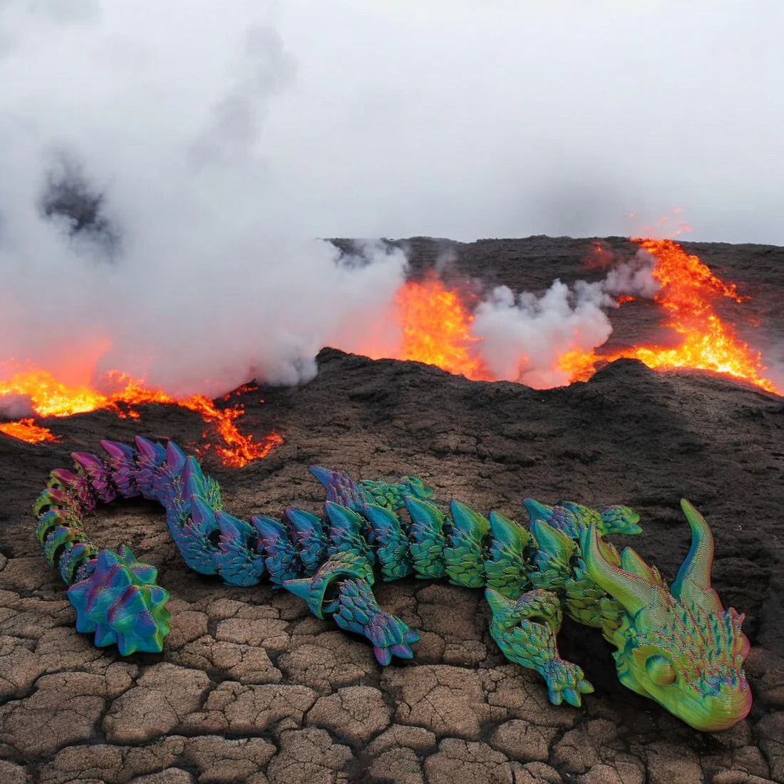 Fantasy Pets Horned Dragon (color may vary)