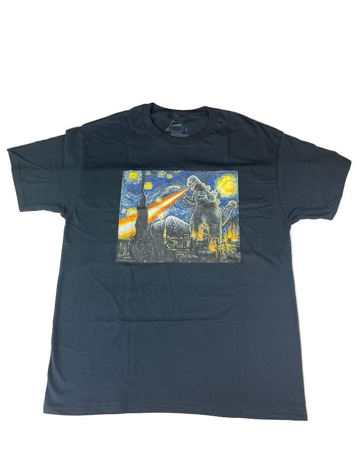 T-shirt Graphique Wish Upon A Starry Night – Lune Et Comète Cosmique Unisexe