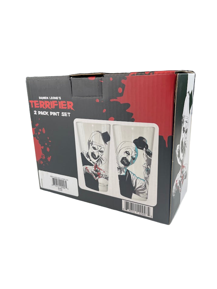 Terrifier Art the Clown Pint Glass 2-Pack