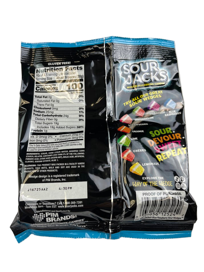 Sour Jacks Blue Raspberry 5oz Candy