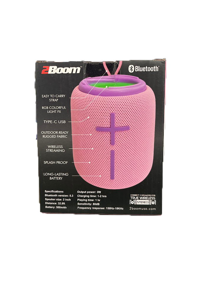 Mini Pop Ring Light Wireless Speaker - Pink