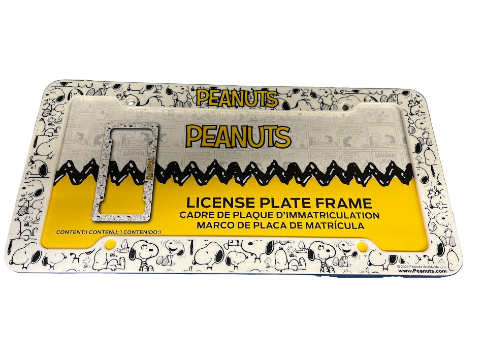Peanuts License Plate Frame